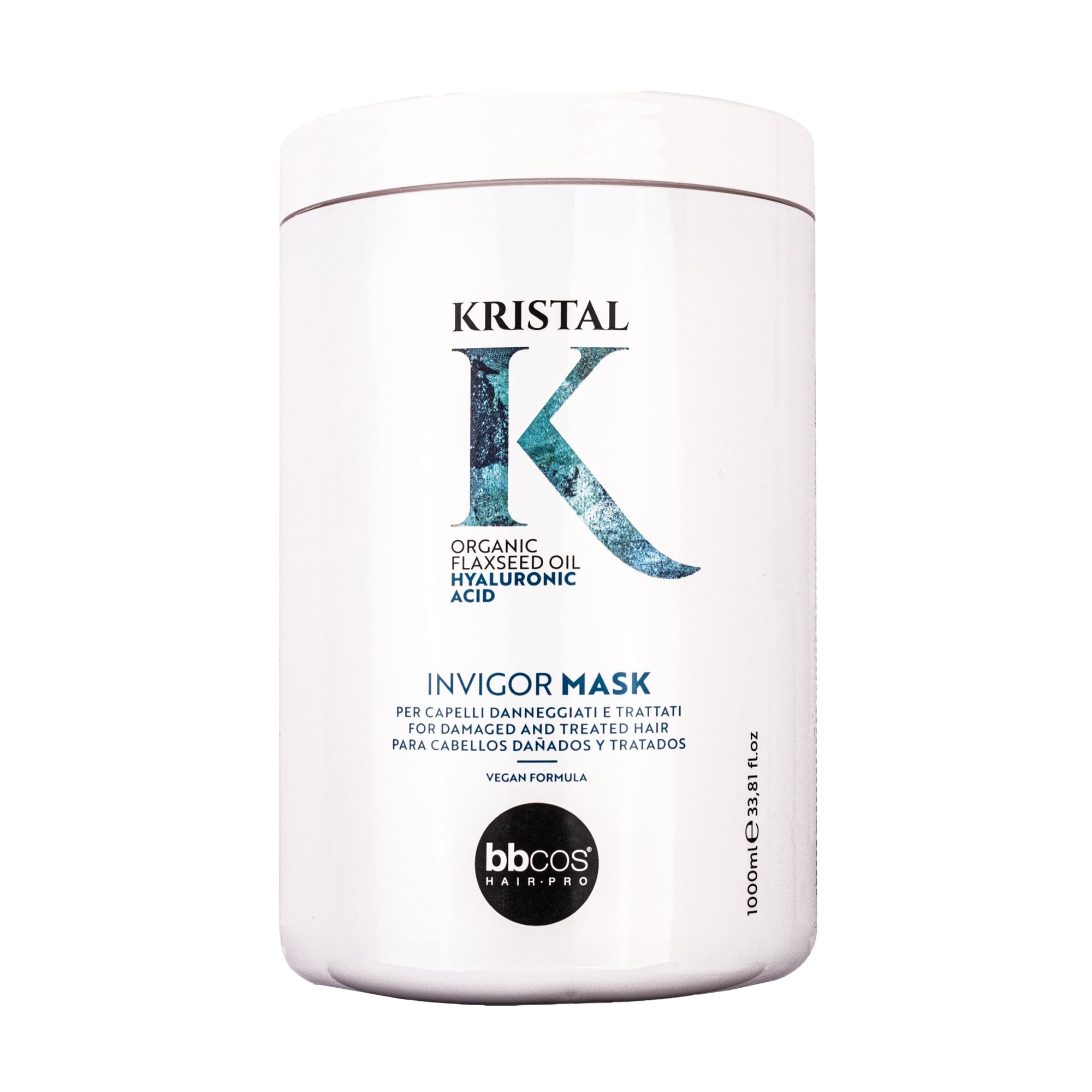 Маска BBcos Kristal Invigor Mask для пошкодженого волосся, 1 л